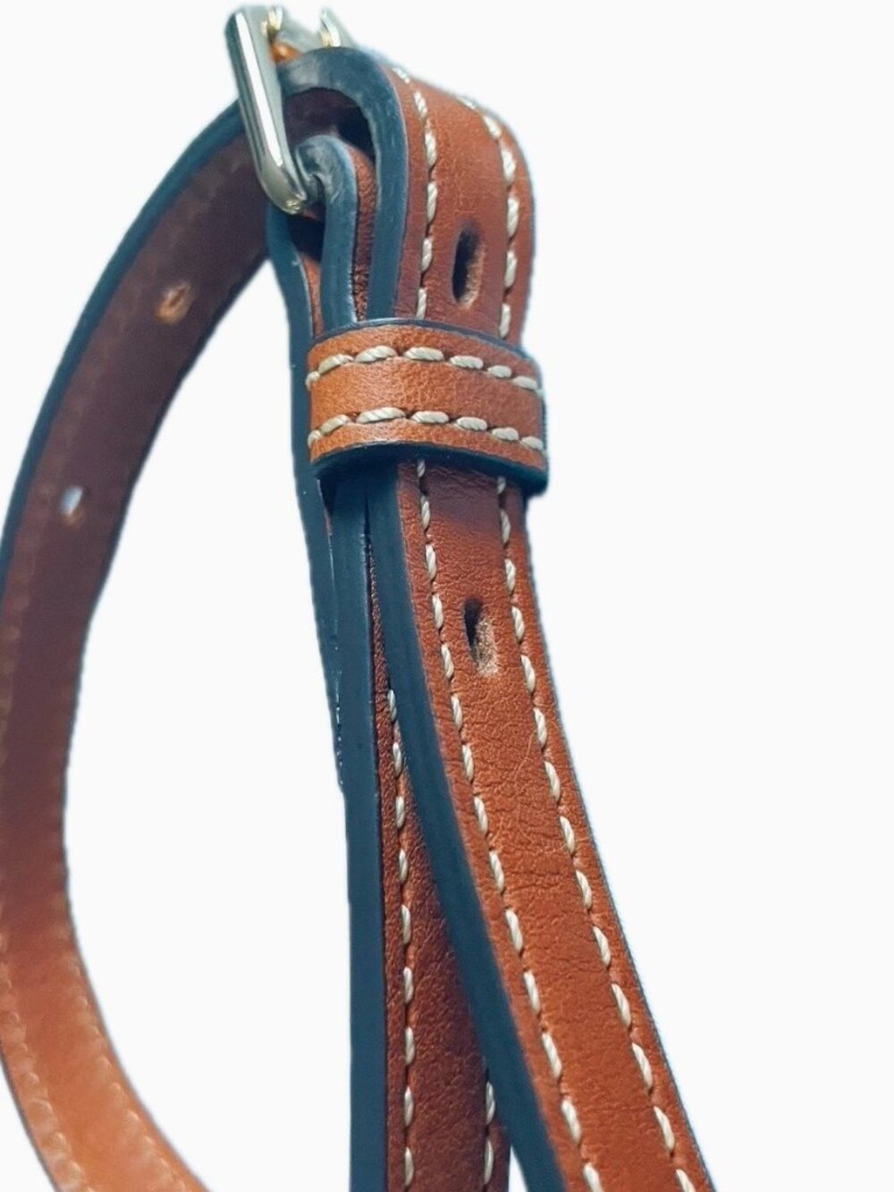 New Dooney & Bourke Zena Zebra Italian Leather Domed Crossbody Satchel Bag - Picture 7 of 12
